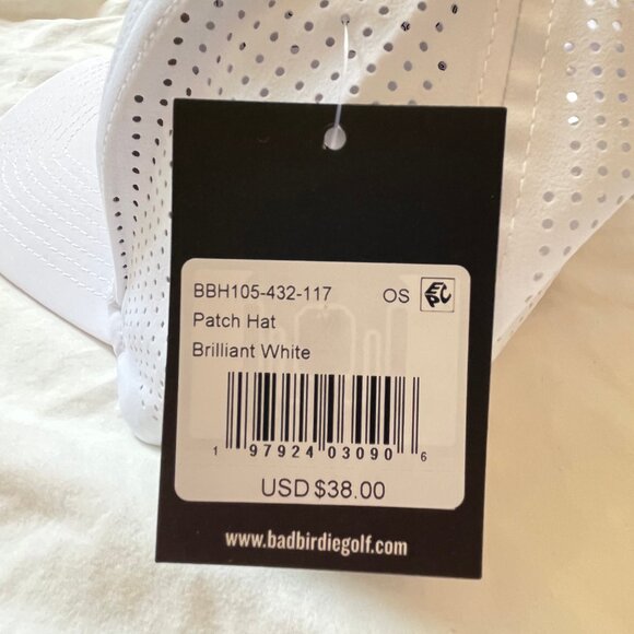NWT Bad Birdie Golf Hat in White - Picture 2 of 3